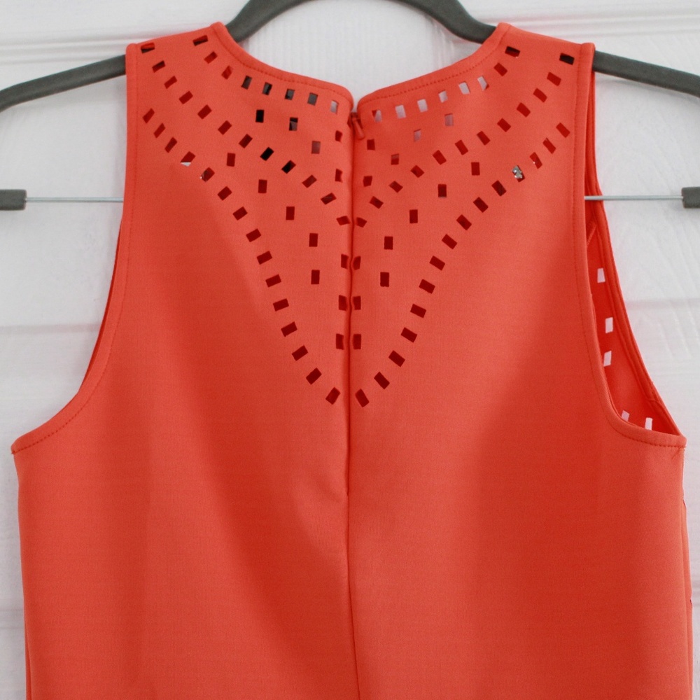 H&M | ORANGE PERFORATED DRESS - Picture 5 of 7